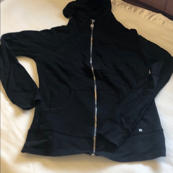 Black and gold sequin Victoria secret hoodie - Picture 1 of 2
